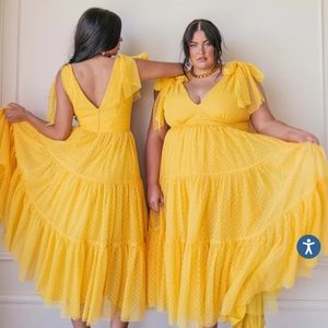 JessaKae Yellow Jeanne Dress 2X